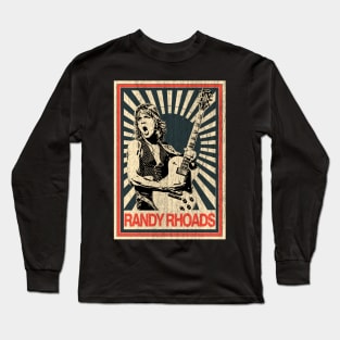 Vintage Poster Randy Rhoads 1977s Long Sleeve T-Shirt